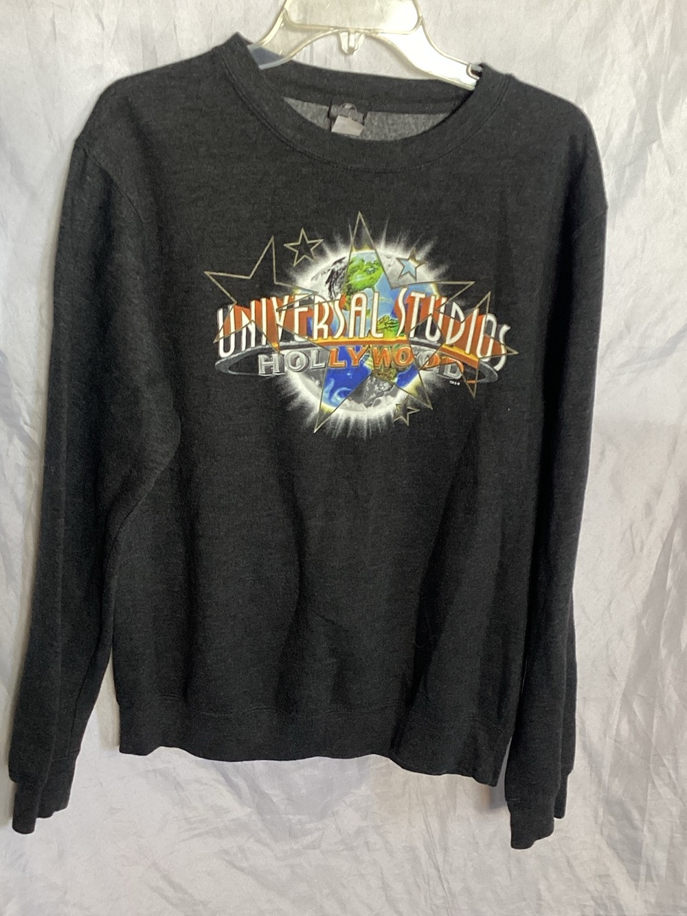 Universal Hollywood Black Graphic Crewneck Sweater -